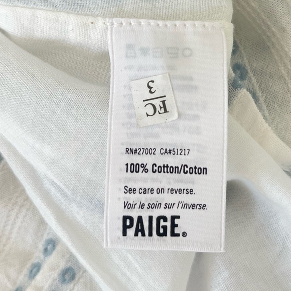 Anthropologie Paige Ari White Blue Striped Dress - Picture 5 of 6